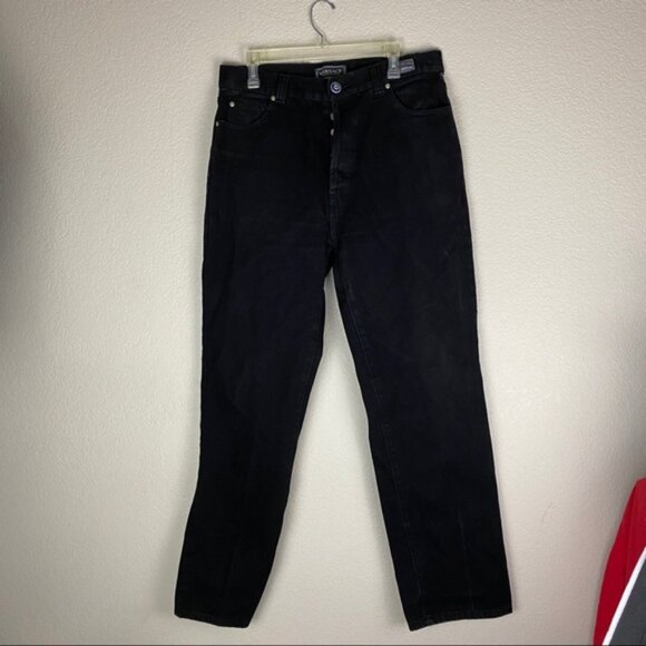 Versace Jeans Couture Vintage Black Denim Jean 36 - Picture 1 of 8